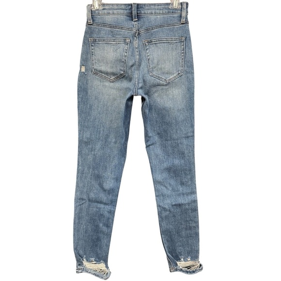 Altar’d State Distressed Jeans Size 24 NWT Cropped Raw Hem Ankle - Picture 2 of 9